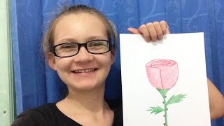 How to Draw a 3D Rose | Sarah13