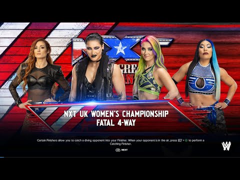Becky Lynch vs Rhea Ripley vs Tegan Nox vs Michin for the Nxt UK Women’s championship 