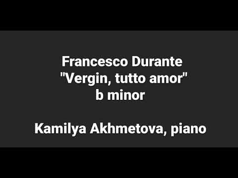 F. Durante ''Vergin, tutto amor" b minor piano accompaniment/ Ф. Дуранте "Вся любви полна"'