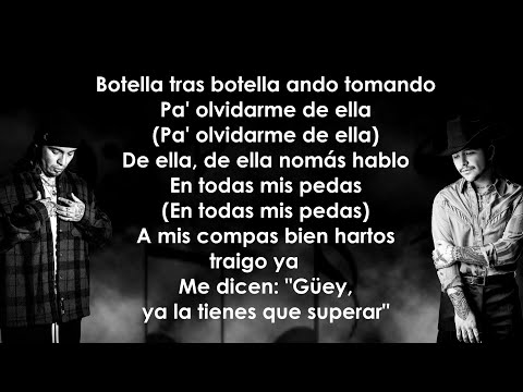 Gera MX, Christian Nodal - Botella Tras Botella (Letra/Lyrics)