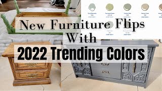 3 Furniture Flips Using Trending Colors for 2022