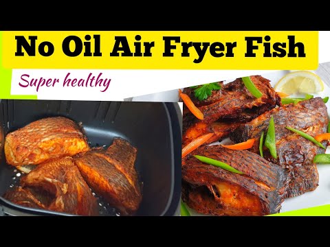 HEALTHY AIR FRYER FRIED FISH WITHOUT OIL // HOW TO AIR FRY FISH RECIPES / NO OIL AIR FRIED TILAPIA