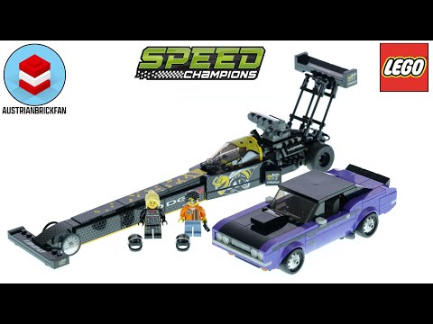 Vidéo LEGO Speed Champions 76904 : Mopar Dodge//SRT Top Fuel Dragster et 1970 Dodge Challenger T/A