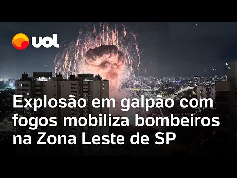 Explosão em imóvel com fogos de artifícios é registrada na zona leste