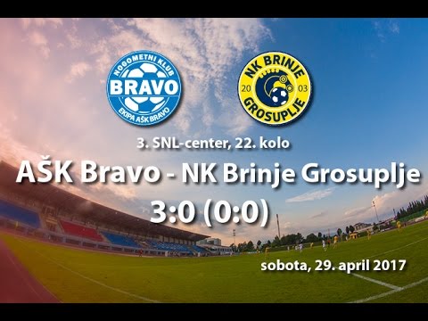 vrhunci tekme 22. kroga 3. SNL center med AŠK Bravo in NK Brinje Grosuplje