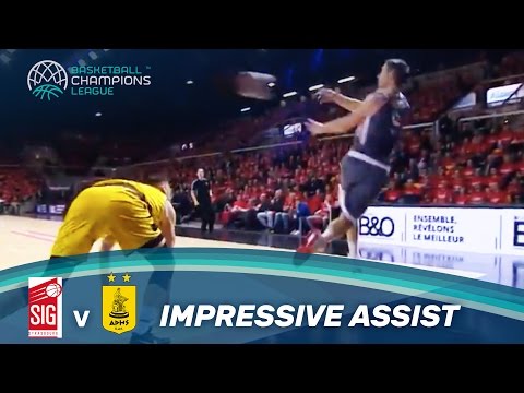 Spectacular Assist by Leloup Balancing on the Baseline!