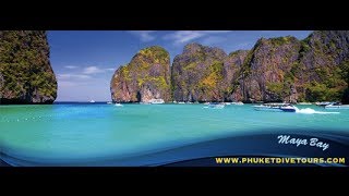 preview picture of video 'Phi Phi Island Snorkeling speedboat tours to Maya Bay (2,100THB)'