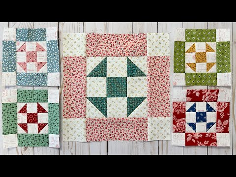 Sew Your Stash Series - #13  Home Town 5" Quilt Block (10" bonus block too!)