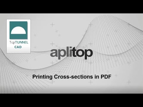 TcpTunnel CAD | How to Print Cross-sections in PDF