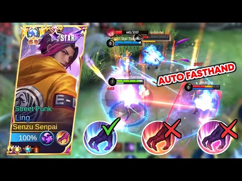 LING FASTHAND / Aggressive / On Point = Perfect Jungler Insane Use Retribution | Mobile Legends