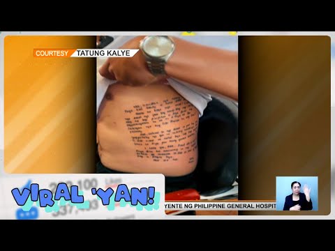 Viral 'Yan: Lalaki, pina-tattoo ang liham ng pumanaw na ina Frontline Weekend