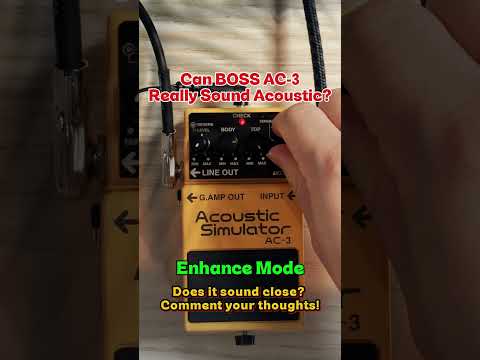 Boss AC-3 Acoustic Simulator (Dark Gray Label) 2006 - Present - Yellow image 3
