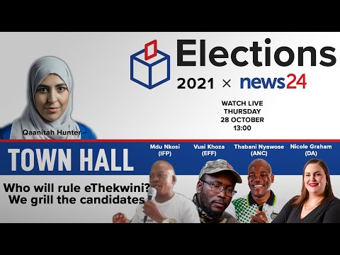 WATCH | Town Hall: Who will govern eThekwini? Join us as we grill the candidates | News24