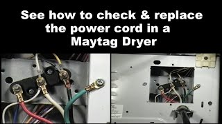Maytag Dryer Not Starting or Not Heating - Check the Voltages at the Terminal Block