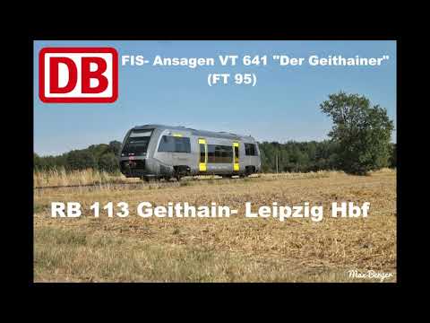 FIS- Ansagen RB 113 "Der Geithainer" + Sonderansagen VT 641