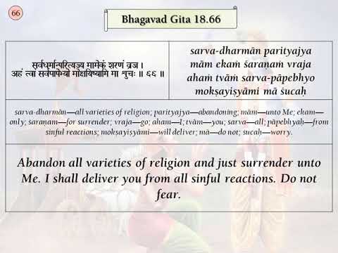 Srimad Bhagavad Gita Verses, BG 18.66