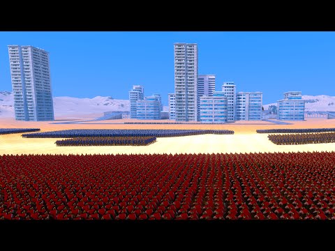 SPARTAN ARMY Sieges MODERN CITY - Ultimate Epic Battle Simulator UEBS