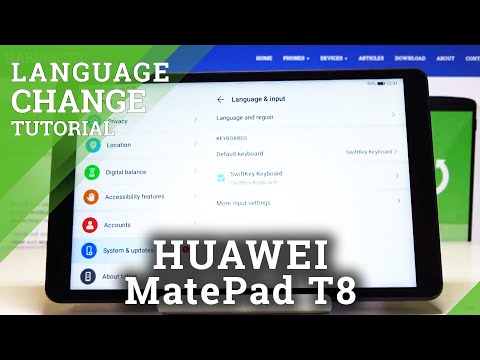 How to Change Language in HUAWEI MatePad T8 – Language Settings