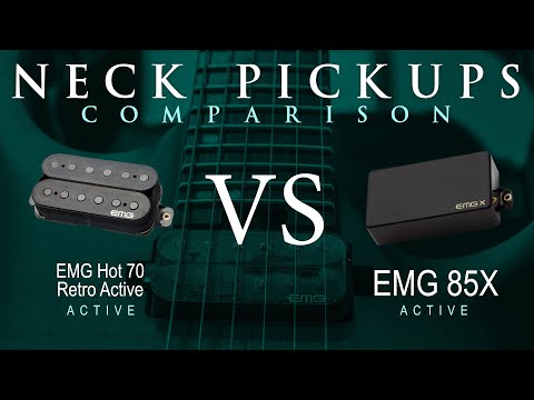 EMG HOT 70 RETRO ACTIVE vs EMG 85X - Active Neck Pickup Guitar Tone Comparison Demo