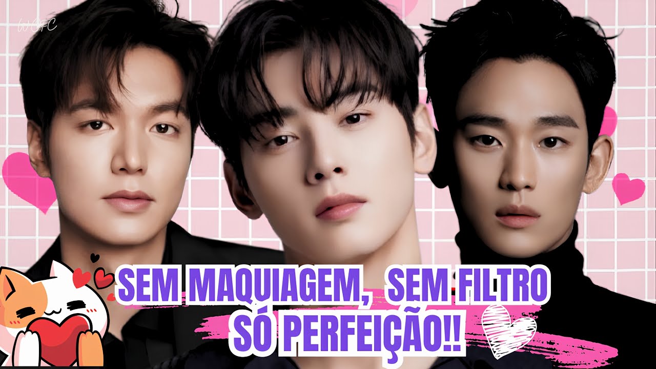 15 ATORES COREANOS QUE SÃO PERFEITOS SEM MAQUIAGEM! 😍😍