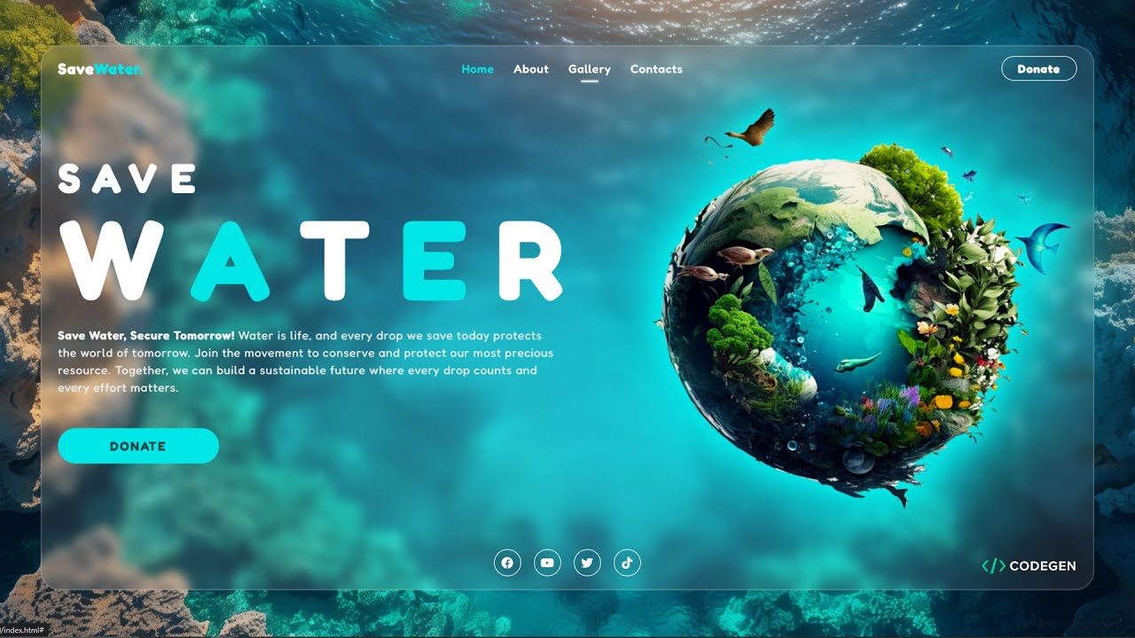 Building an Animated Website with HTML & CSS – Step-by-Step Process Part 2
