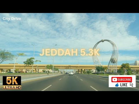 [5.3K] 🇸🇦Jeddah, Arábia Saudita | Tour matinal |Vista incrível