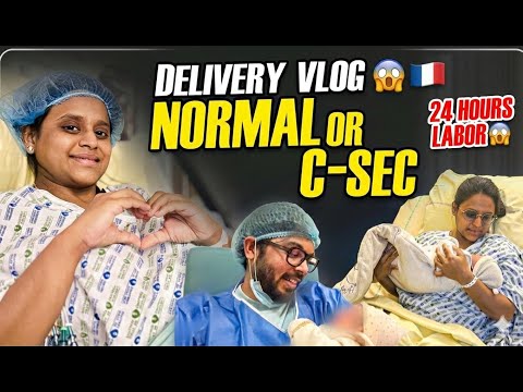 Emotional First Baby Delivery👶🏻Vlog in Paris | Normal or C-Section? #Swajuvlogs #babydeliveryvlog