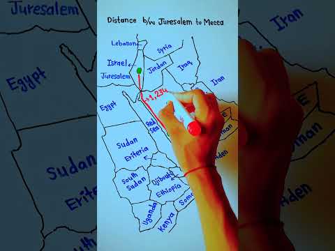 Total Distance From Jerusalem To Mecca || 5min Knowledge