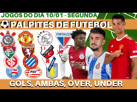 Palpites de Futebol para Amanh 10/01, SEGUNDA.
