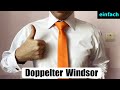 Krawatte binden - Doppelter Windsor