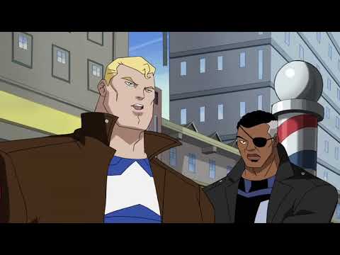 Captain America meets Nick Fury