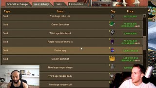 Odablock amazed by Runescape's rarest items