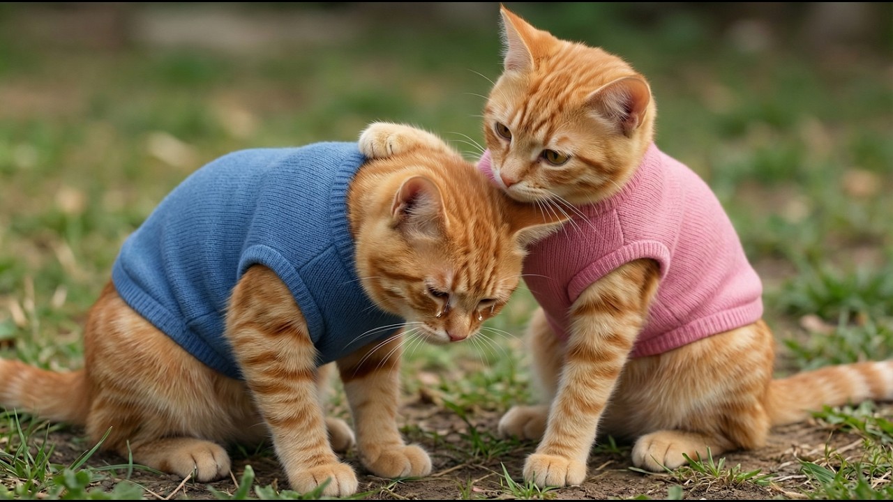 A Kind Sister and Brother Kitten Save a Baby Bird's Life. Then Comes the Time to Part...