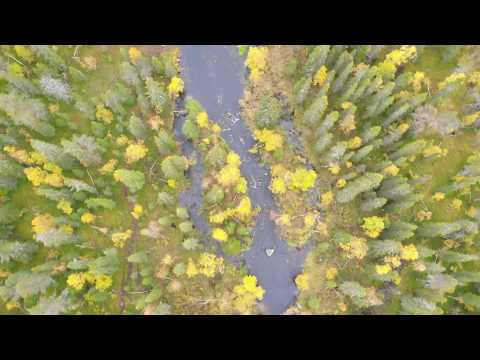 Epic cinematic Nature Finnish Lapland, drone 4K