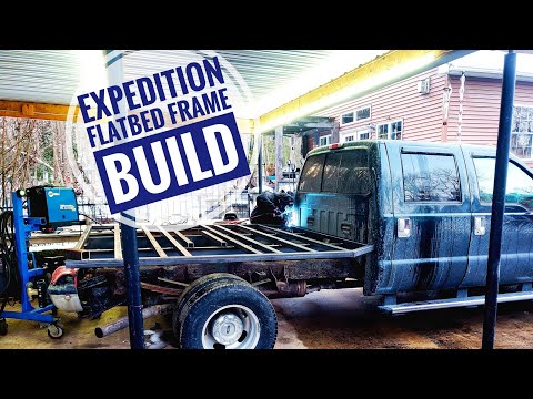 E2 | Custom Expedition Overland Flatbed Camper Build | Flatbed Frame Build | Ford F350
