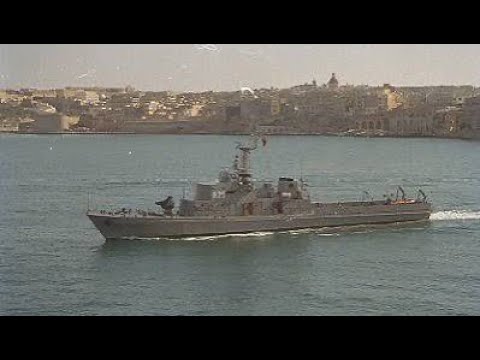 P29, diving at scuttled wreck in Malta. 