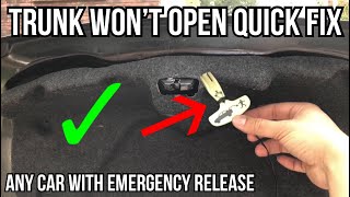 how to open trunk that won