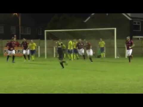 Nicky Darker scores Maltby Main 1st goal in FA Cup Extra Preliminary Round replay win v  Ashton Athl