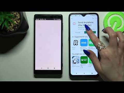 How to Transfer Files from SONY Xperia XZ2 to an Android Device // Send Anywhere App