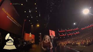 Béla Fleck and Abigail Washburn | GRAMMY Cam | 58th GRAMMYs