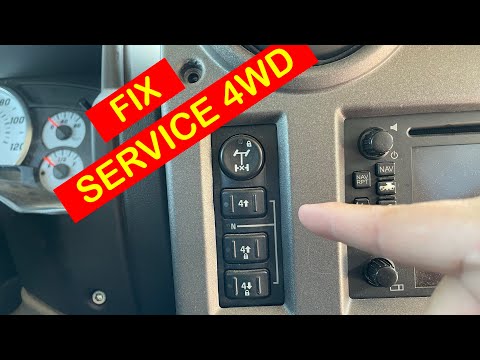 HOW TO FIX SERVICE 4W DRIVE ON A HUMMER H2 AND HOW TO CYCLE  4X4 .
