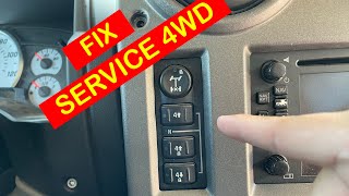 HOW TO FIX SERVICE 4W DRIVE ON A HUMMER H2 AND HOW TO CYCLE  4X4 .