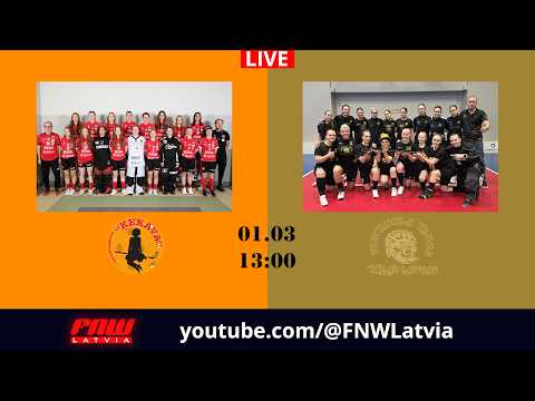 TIEŠRAIDE - ELVI FL sievietēm 2025/26: FK Ķekava/Latvijas Mediji vs. Rīgas Lauvas (01.03.2026)