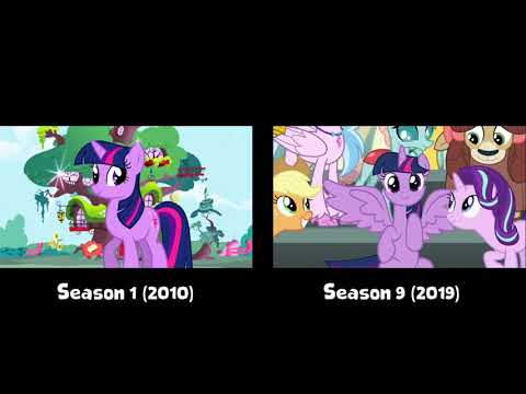 MLP:FiM Intro (Season 1 Vs. Season 9)
