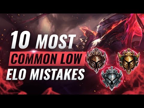10 GAME LOSING Mistakes That EVERY Low Elo Player Makes - League of Legends Season 10