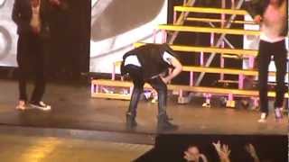 Justin Bieber Throwing Up:( - Out of Town Girl - Believe Tour - Glendale, AZ