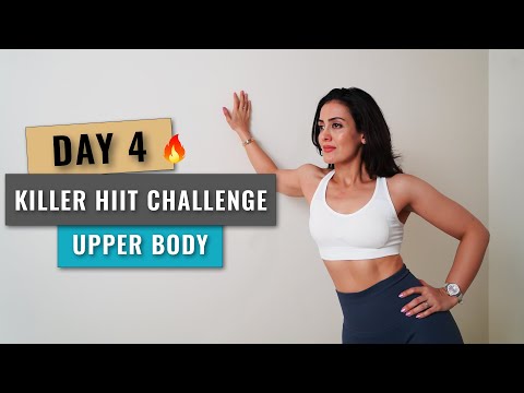 DAY 4 / 7 DAY KILLER HIIT CHALLENGE : 30 MIN UPPER BODY BURNER Workout - No Equipment, No Repeat