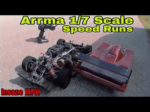 Arrma 1:7 Scale Speed Runs With Innovation RC Some Insane MPH