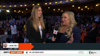 🚨 KATE MARTIN #18 PICK AT 2024 WNBA DRAFT BY LAS VEGAS ACES + Interview | Iowa Hawkeyes