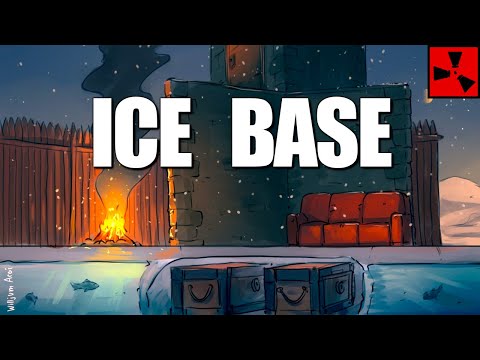 I built an ice lake base with an underground loot room...